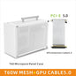 METALFISH T60 Mini ITX Black Case 9L Gaming Computer Chassis Compact transparent PC Support SFX PSU/300mm GPU