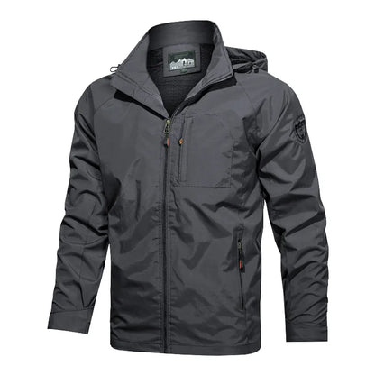 Autumn Men's Hiking Waterproof Jackets Men Outdoor Quick Dry Climbing Hooded Coats Men Sports Breathable Windbreaker Jackets 5XL