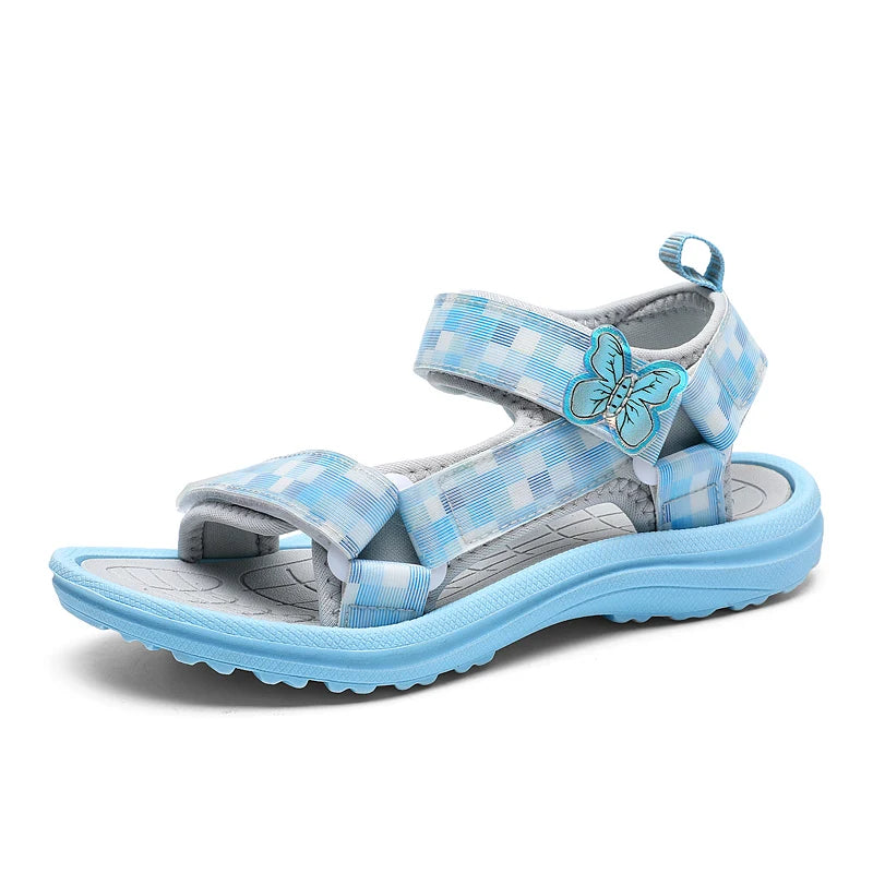 Summer Children Sandals Baby Girls Toddler Soft Non-slip Princess Shoes Baby Cute Pearl Princess Dance  Kids Performance Prop