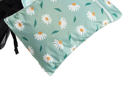 Elinfant 3PCS Portable Wet Dry Bag For Swimsuits,Waterproof Diaper Bags For Cloth Diapers,Washable Reusable Storage Bag