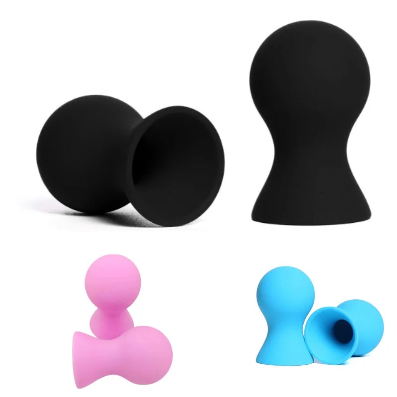 1 Pair Enlarger Nipple Clit Sucker Clitoris Clip Adult Toys Nipple Toys Manual Suction Mini Foreplay Flirting Nipple Pump