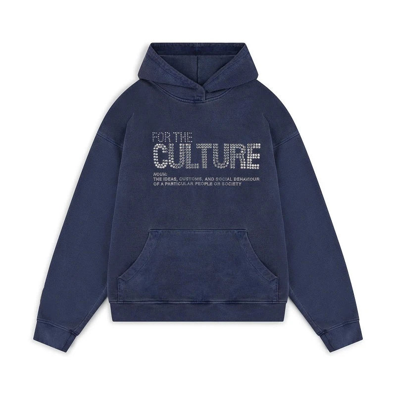 Y2K women's hooded sports shirt with letters and rhinestonespunk Gothic oversized sports shirtstreet washed and distressed