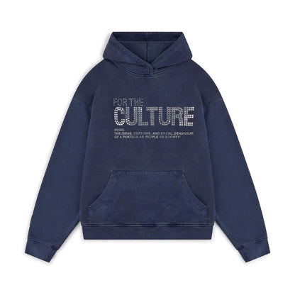 Y2K women's hooded sports shirt with letters and rhinestonespunk Gothic oversized sports shirtstreet washed and distressed