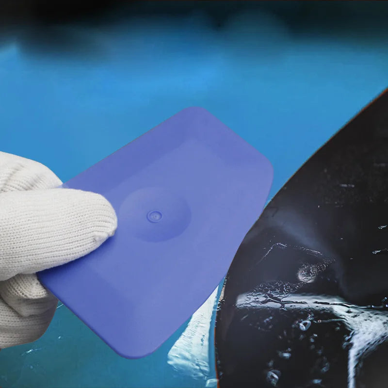 2Pcs Soft Blue Squeegee Hard Pink Scraper Car Vinyl Wrap Tools Auto Foil Corner Trim Window Tint Installation Tools