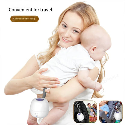 HOMEFISH Portable Pacifier Disinfection Box Travel Rechargeable Pacifier Disinfection Box Cleans Within 180 Seconds