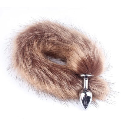 Cheap Anal Plug Metal Sexy Foxtail Anal Plug Role-play Sex Toy Male and Female Anal Plug Adult Game Couple Toys Sex Toys