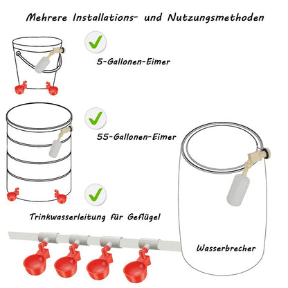 Chicken Drinker Poultry Automatic Waterer Pigeon Small Chick Feeding Bowl Chicken Coop Water Dispenser