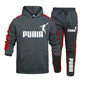 Autumn Winter Popular Mens Tracksuit Hooded Sweatshirts+Jogging Pants Set Daily Gym Outfits Casual Sports High Street Clothing