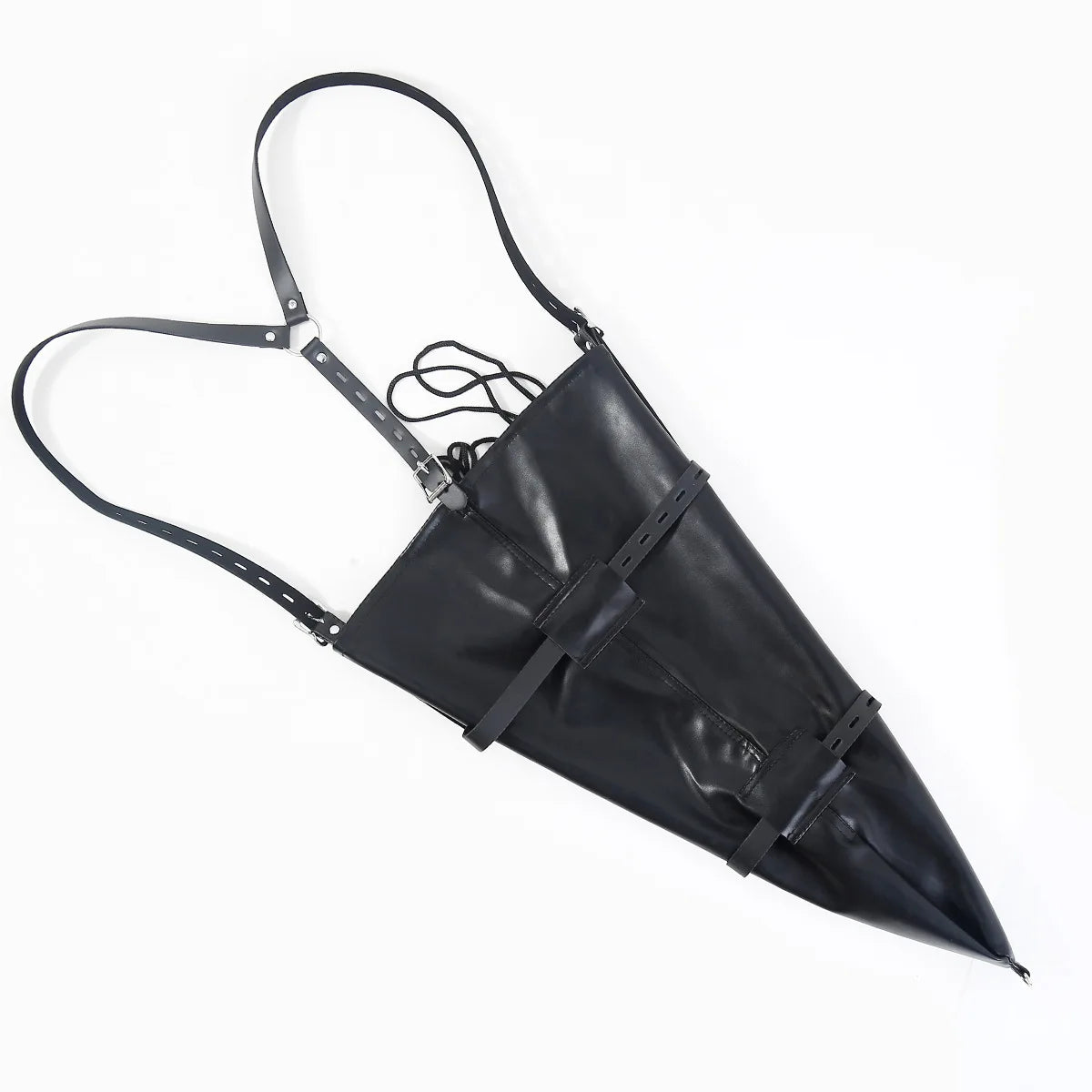 BDSM Mermaid Restraint Bag Leather Straitjacket Fetish Half Body Bondage Legging Binder Slave Ankle Cuff Binding Erotic Sex Tool