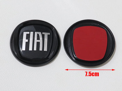 1pcs 3D 9.7cm 8.5cm 7.5cm ABS Car Front Logo Front Grill Rear Bumper Tail Door Trunk Emblem Sticker Styling Accessories For FIAT
