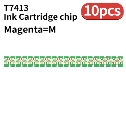 1set~50set T741X-T7414 T7411 T741X Ink Tank Chip For Epson SureColor F6200  F6270 F7270 F9270 F9300 F9330 F9340 F9360 F9370 CHIP