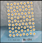 1PC 5D Macaron Flower/Fruit Nail Charms Sticker Embossed Bear/Rabbit/Letter Nails Slider Decals Summer Adhesive Manicure Decor&Y