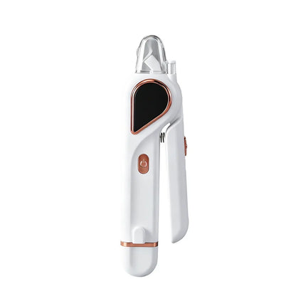 Electric Pet Nail Grinder Low Noise Rechargeable Pet Nail Trimmer Painless Paws Grooming Smoother Nail File Clipper