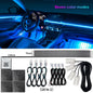 14/18 in 1 Led Acrylic Car Ambient Light RGB 64 213 Color Symphony Acrylic APP Streamer Atmosphere Lamp Kit One Zone Dual Zone