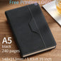 A5 B5 Customize PU Leather Notebook with Pen Insert Holder Free Printing LOGO Office Notepad Business Enterprise Diary Book Note