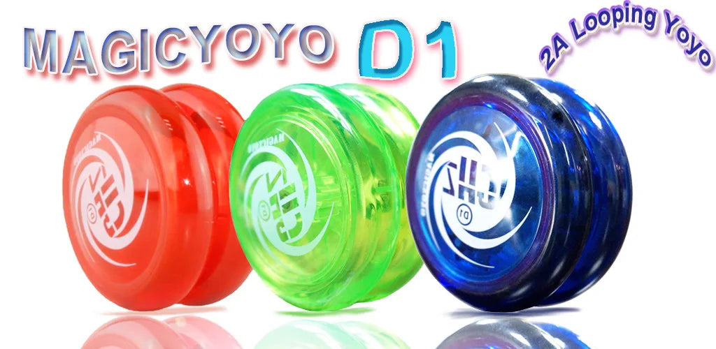 Ghost Hand Responsive Pro Level D1 Basic 2A Ball Bearing Yoyo for Fingertip Rope String Trick Game Looping Play Indoor Outdoor