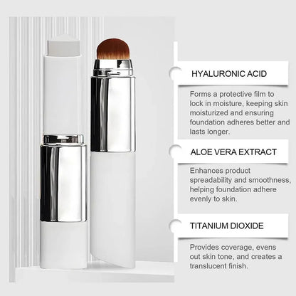 New 2-in-1 Color-Changing Foundation Stick Liquid Lightweight Moisturizing Brightening Foundation Color Changing For All Skin