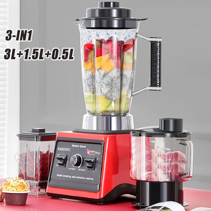9500W Fuel Table Blender Juicer Smoothie Maker 3-In-1 0.5/1.5/3L Container Food Processor Blenderboxer for Ice Nut Fruit