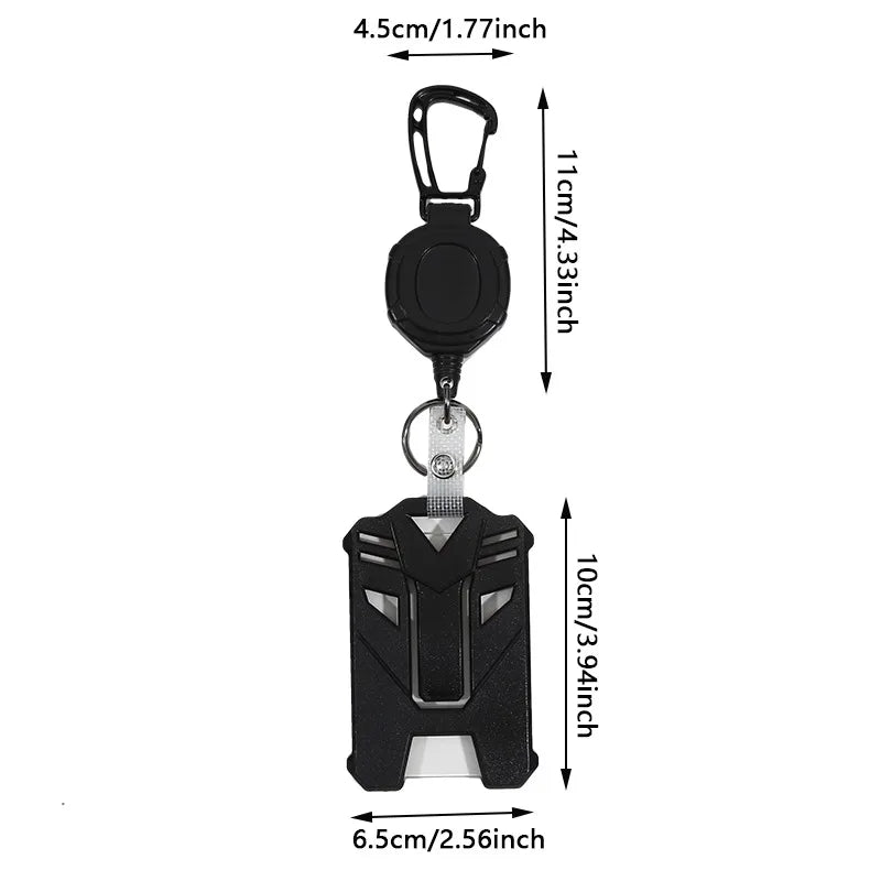 1/2 PCS Badge Reel Clip Credit Card Cover Bus Card Cover Case Retractable Badge Holder Badge Clip Heavy Duty ID Holder