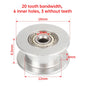 GT2 Idler Timing Pulley 16-tooth 20-Teeth with 3mm or 5mm Bore with Bearings for 3D Printer Parts Timing Belt 6mm 10mm
