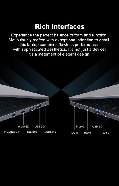 Ninkear A15 Pro Laptop 15.6 Inch FHD IPS AMD Ryzen 5 5500U 16GB RAM 512GB SSD Metal Notebook Fingerprint Unlock Backlit Keyboard WiFi 6 USB-C PD 65W Fast Charge Windows 11 Portable Computer EU Plug