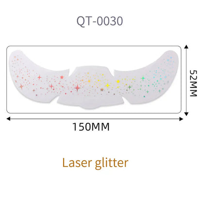 1pc Hot Stamping Freckles Makeup Sticker Metallic Radiation Golden Silver  Fake Freckles Temporary Tattoo Stickers Face Makeup
