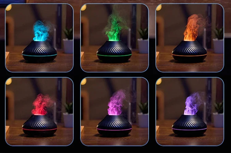 Volcano Aromatherapy Diffuser Portable Desktop Essential Oil Aroma Diffuser Home Air Humidifier Purifier/Essential Oil Set
