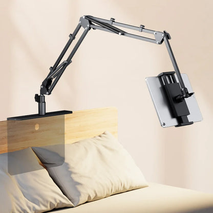 360Degree Bed Tablet Stand for 4-12.9inches Mobile Phones Tablets Lazy Arm Bed Desk Tablet Mount Support for iPad Mini Free Clip