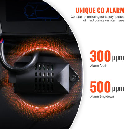 SucceBuy 8KW Car Heater 12V/24V All in One Diesel Air Heater Bluetooth/Display/CO Alarm Horizontal Diesel Heater for Vehicle RV