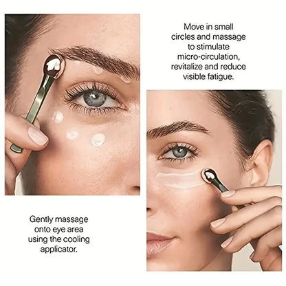 1pc Eye Roller Massage Stick Eye Cream Applicator Cosmetic Spatula Anti Wrinkle Facial Spoon Gold Alloy Face Thin Skin Care Tool