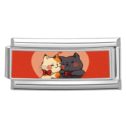 2025 New Women's Gift Cute Rabbit Cat Dogs Italian Charms Links Beads Fit 9mm Stainless Steel Modular Modular Bracelet Jewelry