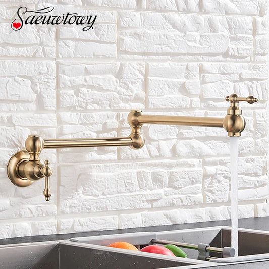 One-Handle Bathroom Kitchen Faucet Single Hole Cold Water Folding Wash Basin Tap Bathroom Balcony Are Available