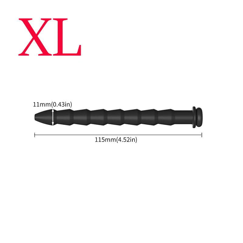 Male Long Urethral Plug Multi Purpose Urethral Tube Silicone Stepwise Horse Eye Urethral Rod Urethral Stimulate Expander Sex Toy