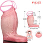 FAAK Silicone Penis Sleeve Ring Realistic Hollow Dildo Size S M Dildo Sheath Delay Ejaculating Cock Enlarger Sex Toys For Men