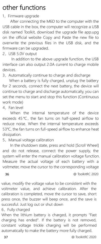 ToolkitRC M6D V3 Charger Black DC 500W Intelligent Dual Channel 1S 2S 3S 4S 5S 6S Toy Model Car Lithium Battery Fast Charging