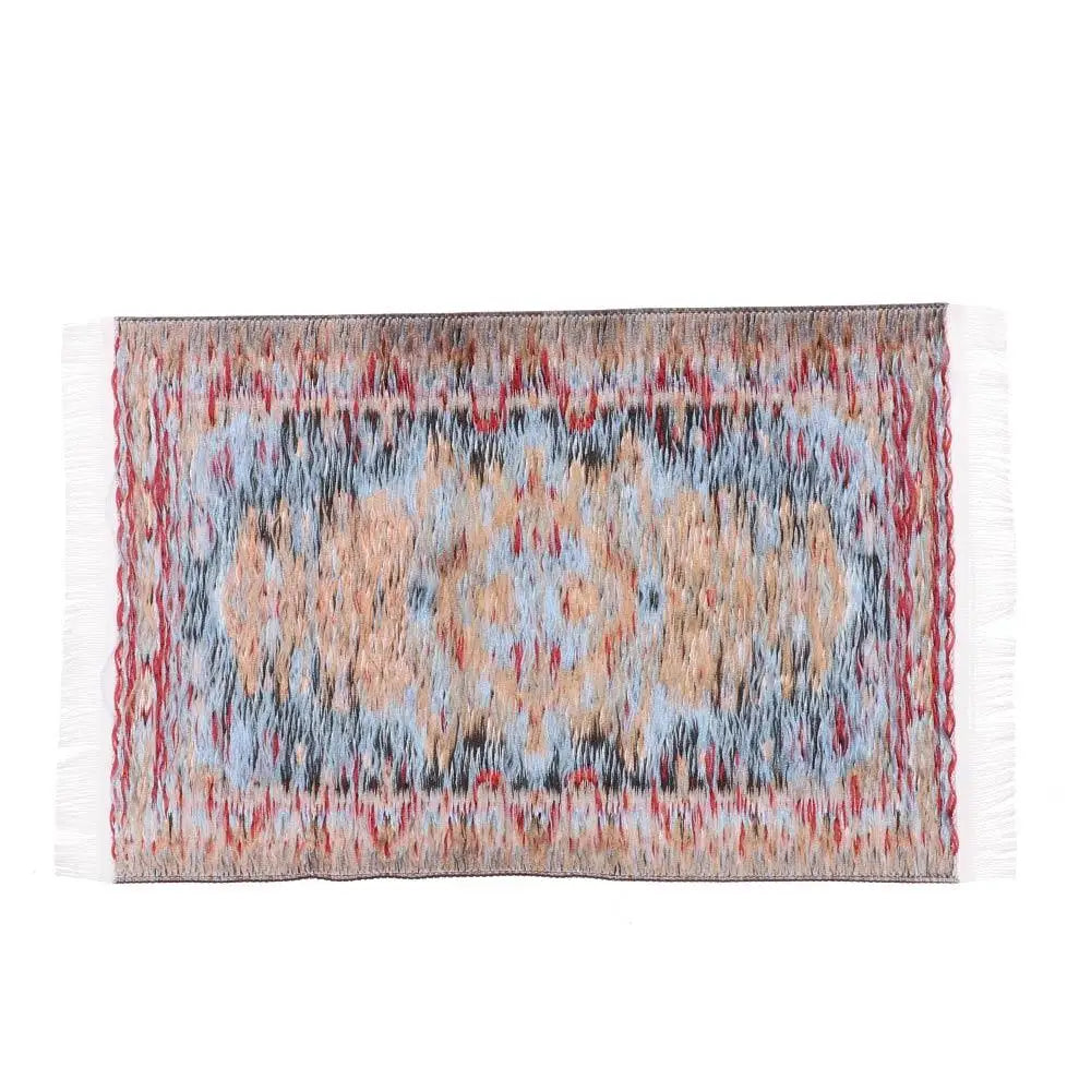 Turkish Style Miniature Weaving Rug Playing House Floor Coverings Dollhouse Carpet  1:12 Scale Doll Accessories