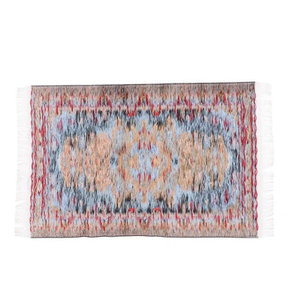 Turkish Style Miniature Weaving Rug Playing House Floor Coverings Dollhouse Carpet  1:12 Scale Doll Accessories