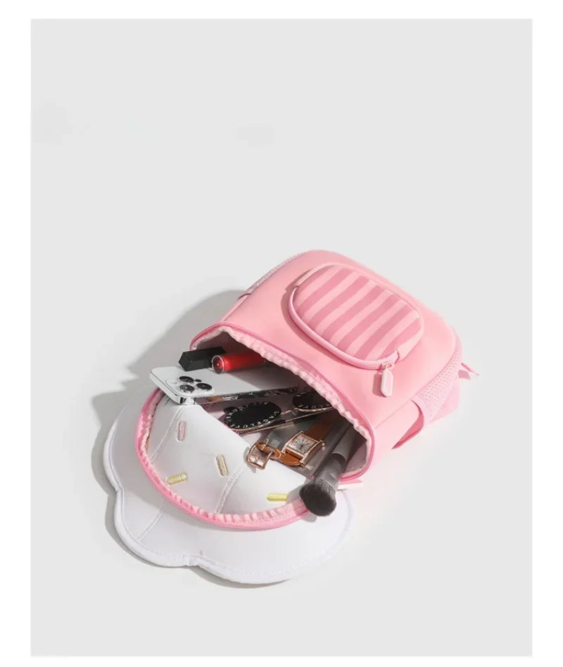 2025 New Mini Cute Mushroom Baby Backpack Kindergarten Popular Children's Small Camping Bag Pink Princess School Backpack Girls