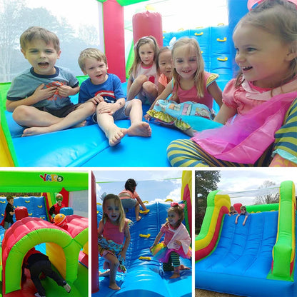 6.5*3*2.5m Giant Inflatable Jumping Castle Big Bounce House With Large Slide Trampoline Inflatable Bouncer Obstacle Slides