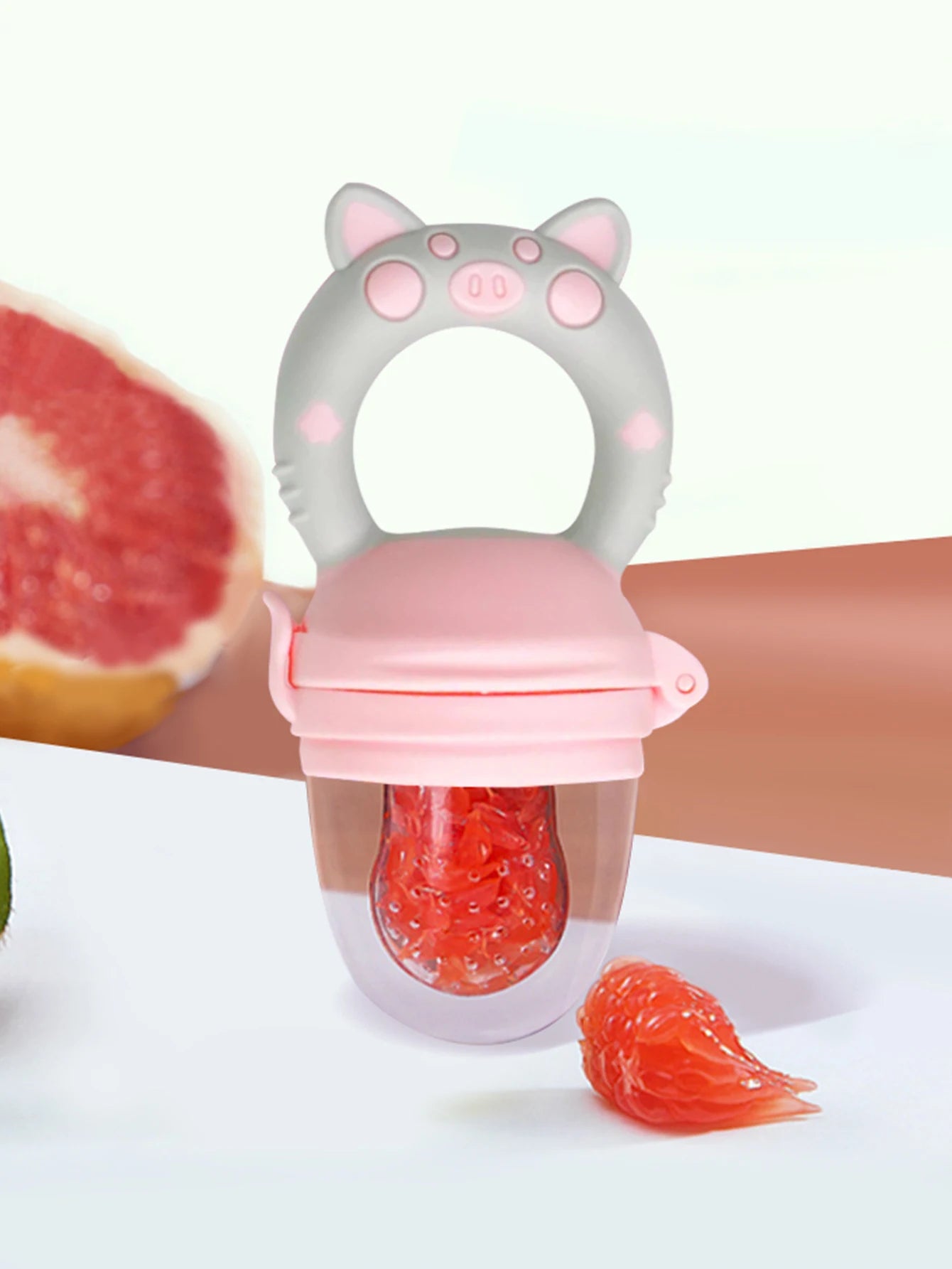Baby Fruit Feeder Newborn Pacifier Fruit Food Feeding Cute Shape Baby Reborn Silicone Pacifiers For Babies Baby Toys