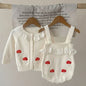 2025 New Autumn Toddler Baby Girl Clothes Set 0-3Yrs Infant Baby Girls Clothing Suit Long Sleeved Cardigan Sweater+PP Shorts