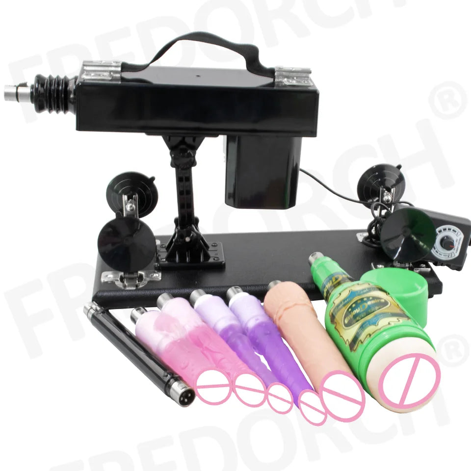 FREDORCH Upgraded Sex Machine for Women with Dildos Automatic Masturbation Machine Pump Gun Love Machine Couple Sex Toys