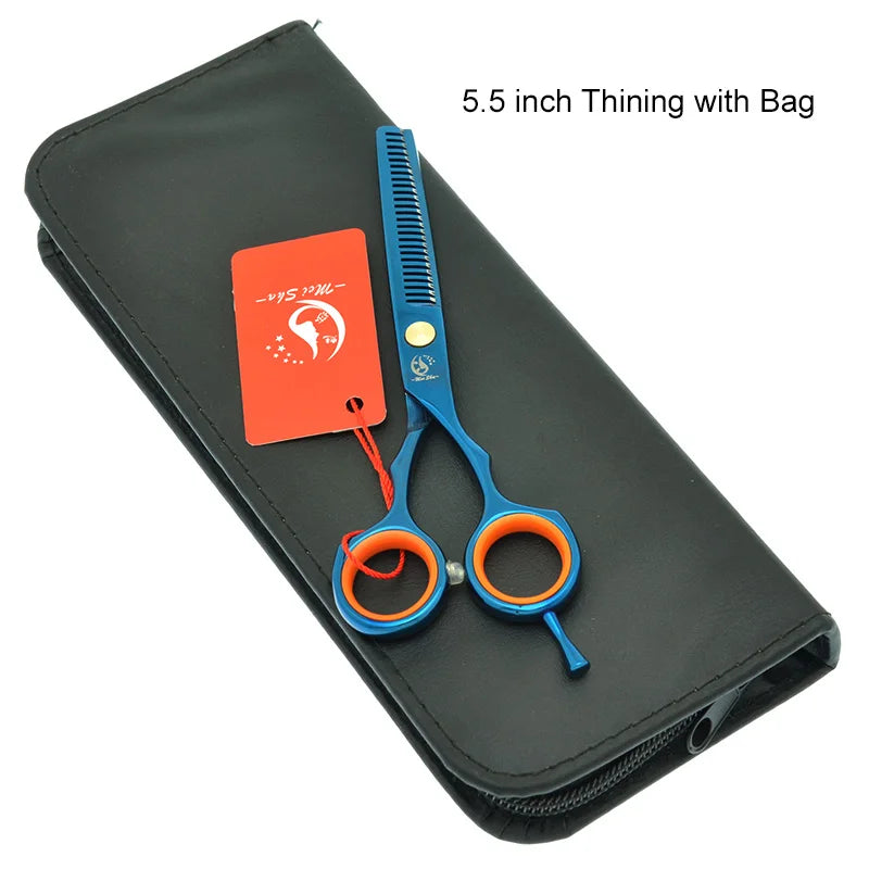 Meisha 5.5 inch Professional Hair Cutting Thinning Styling Tool Japan 440c Hairdressing Scissors Set Hair Salon Shears A0027A