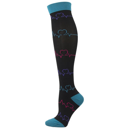 58 Style Compression Socks Medical Edema Diabetes Varicose Vein Stockings Graduated Pressure Legging Nursing Knee High Stockings