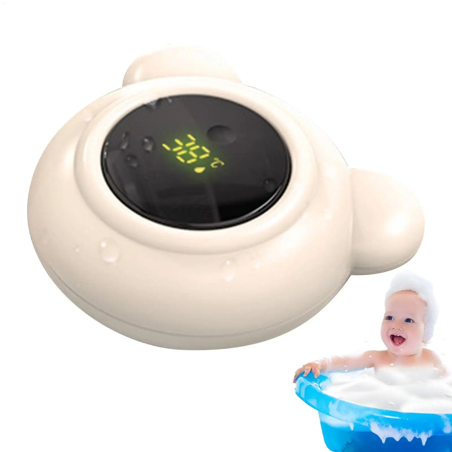 Baby Bath Thermometers Digital Safe Bath Water Thermometers With LED Display Toddler Care Tool for Travel Nursery Pediatric