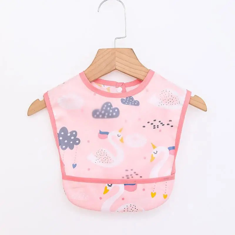 Baby Girls Apron Bibs Toddler Long Sleeve Scarf Waterproof Art Smock Feeding Bib Infant Boys Girls Kids Burp Cloth Bandana