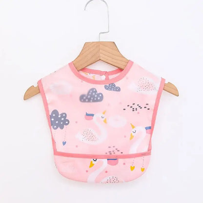 Baby Girls Apron Bibs Toddler Long Sleeve Scarf Waterproof Art Smock Feeding Bib Infant Boys Girls Kids Burp Cloth Bandana