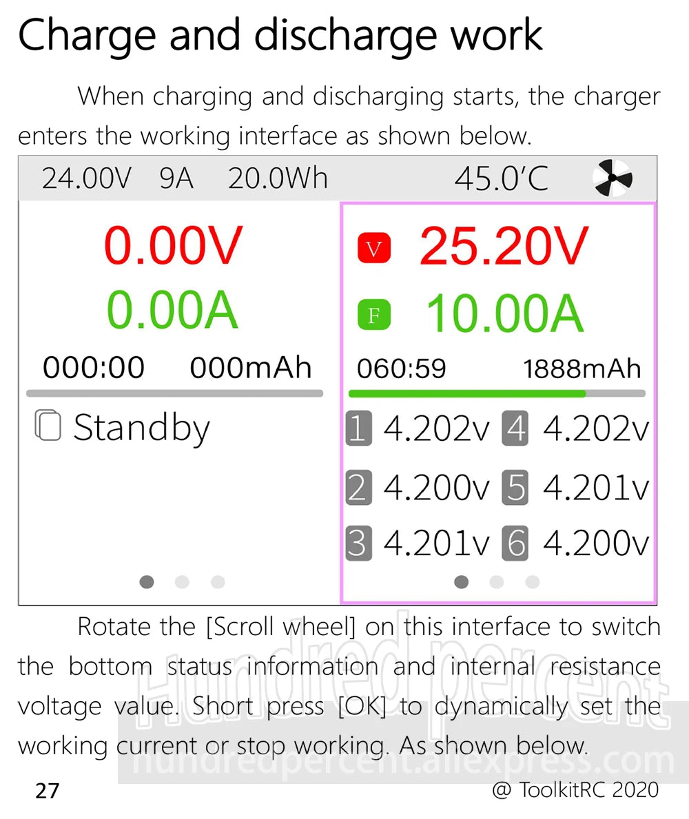 ToolkitRC M6D V3 Charger Black DC 500W Intelligent Dual Channel 1S 2S 3S 4S 5S 6S Toy Model Car Lithium Battery Fast Charging