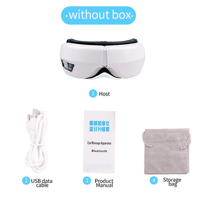Smart Portable Vibration Eye Massager Airbag Compress Eye Care Tool Bluetooth Music Eye Massage Eye Relax Fatigue Sleepping Mask