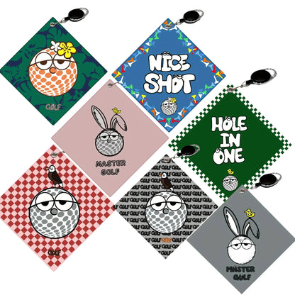 New Style Premium Golf Towel Double Sided Print Golf Accessories Super Absorbent Quick Dry for Quick Cleaning Perfect for Golf